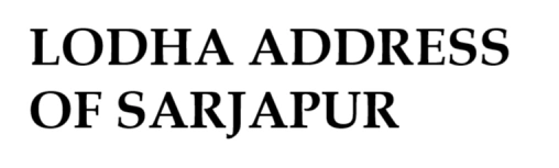 Lodha Address of Sarjapur Logo
